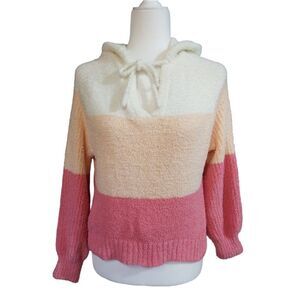 SO Slouchy V-Neck Hoodie Sweater Junior Size Small